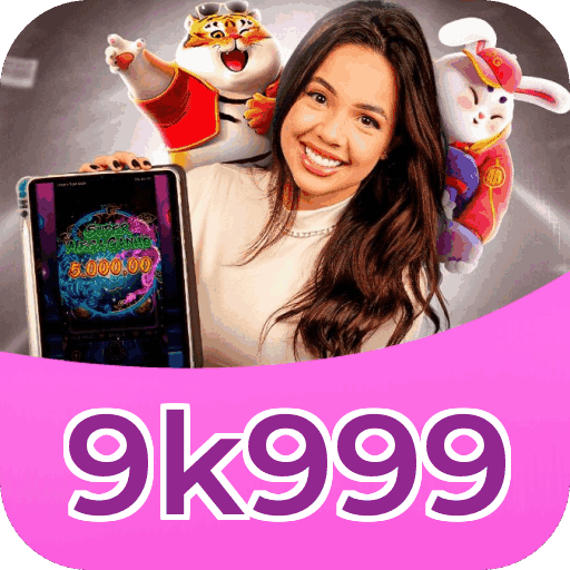 Plataforma 9k999 mostrando interface moderna, jogos certificados e recursos de segurança licenciados